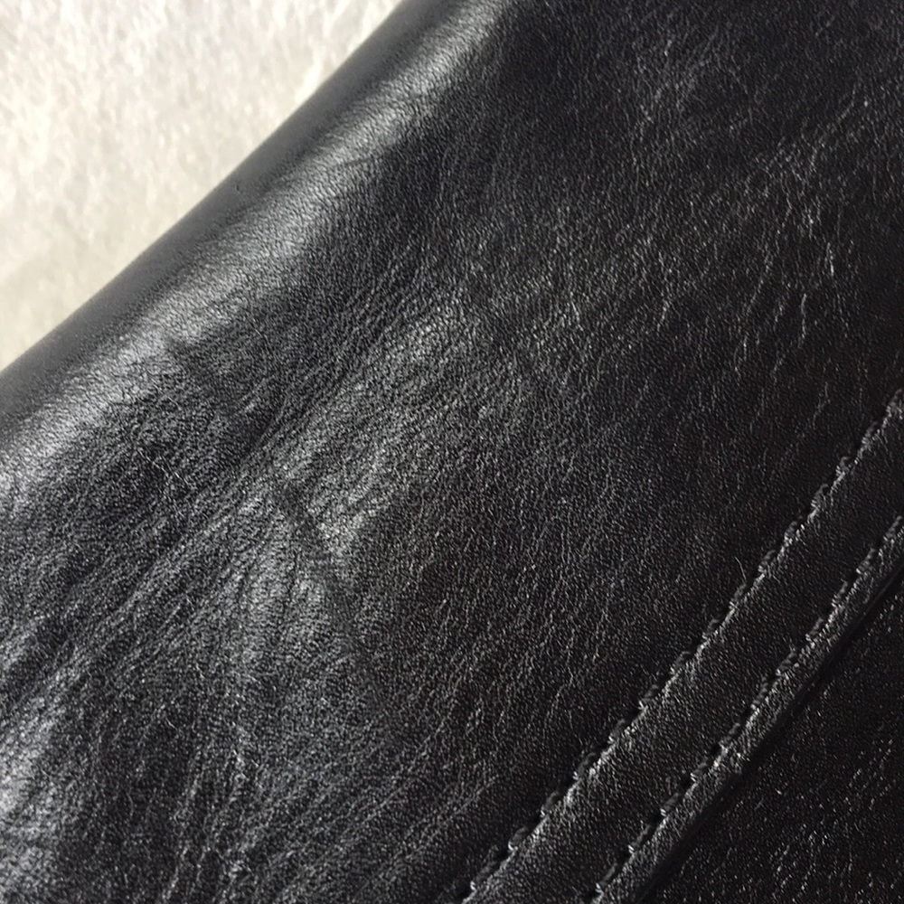 [ Kate Landry Black Leather Western Shoulder Bag ] - Picture 4 of 6